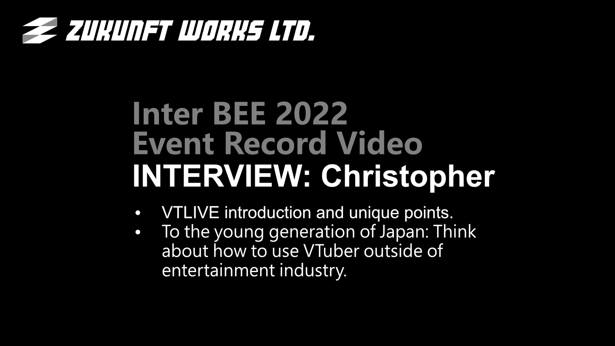 Interview: Christopher